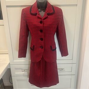 Vintage 80s BRAEMAR PETITES by JEREMY SCOTT 100% Wool Blazer with Skirt | 25"